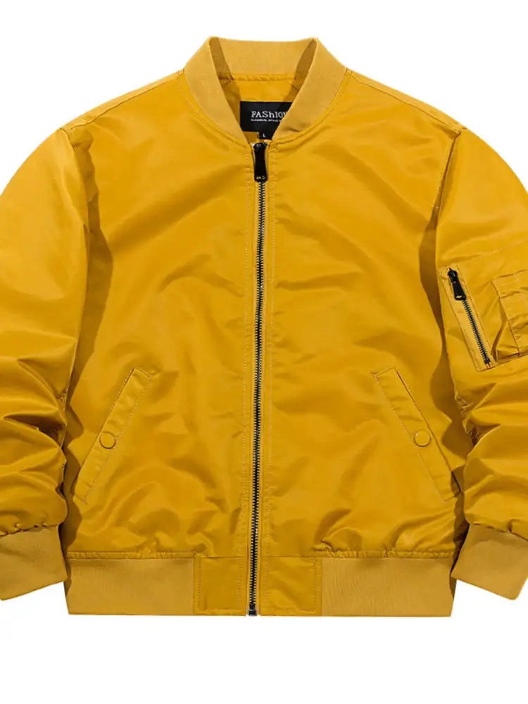 Men’s Full Size Zip Up Long Sleeve Jacket Plus