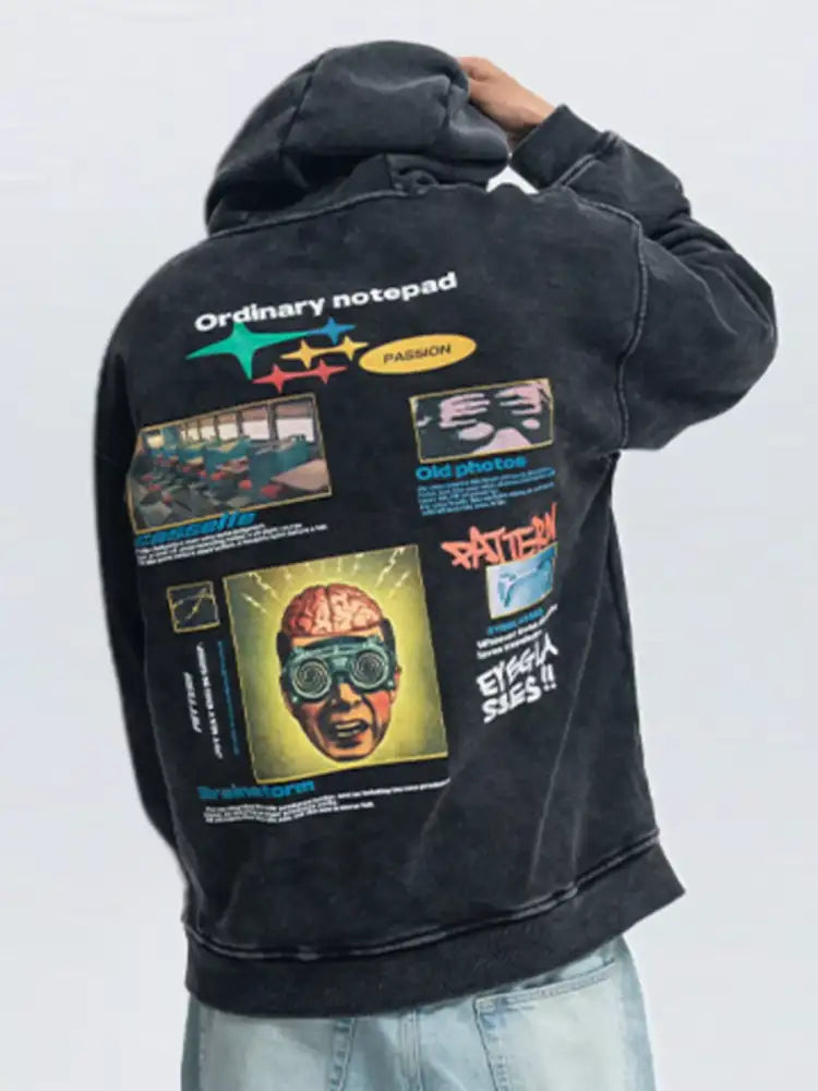 Men’s Graphic Back Long Sleeve Hoodie