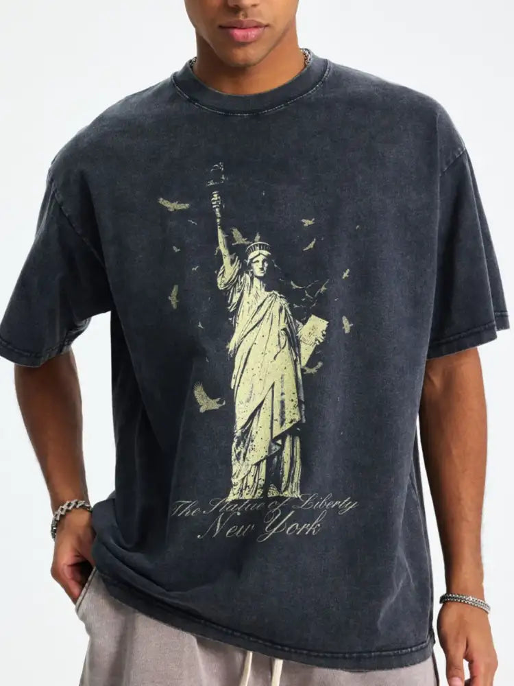 Men’s Graphic Round Neck Half Sleeve T-Shirt