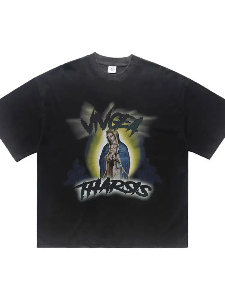 Men’s Graphic Round Neck Short Sleeve T-Shirt