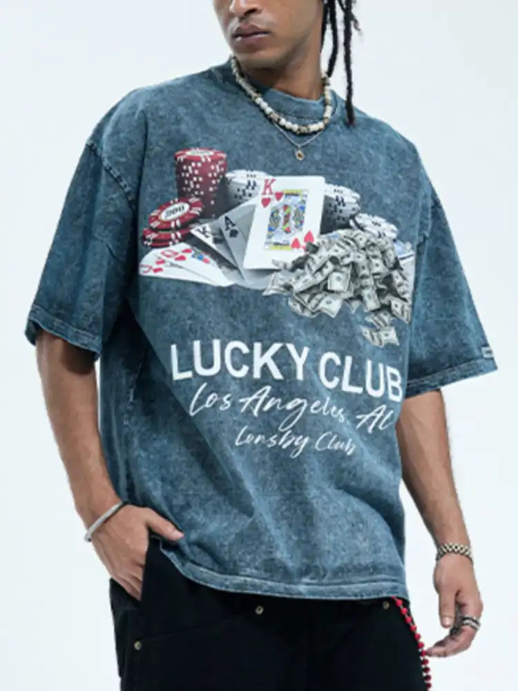 Men’s Graphic Round Neck Short Sleeve T-Shirt