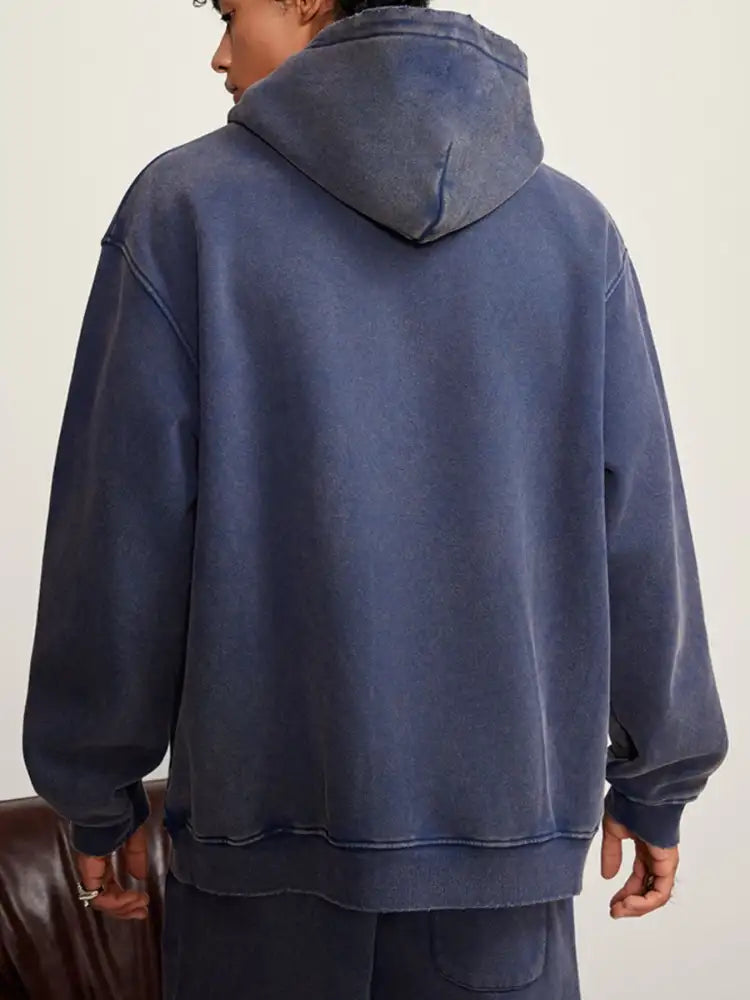 Men’s Kangaroo Pocket Dropped Shoulder Hoodie