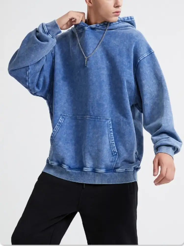 Men’s Kangaroo Pocket Long Sleeve Hoodie