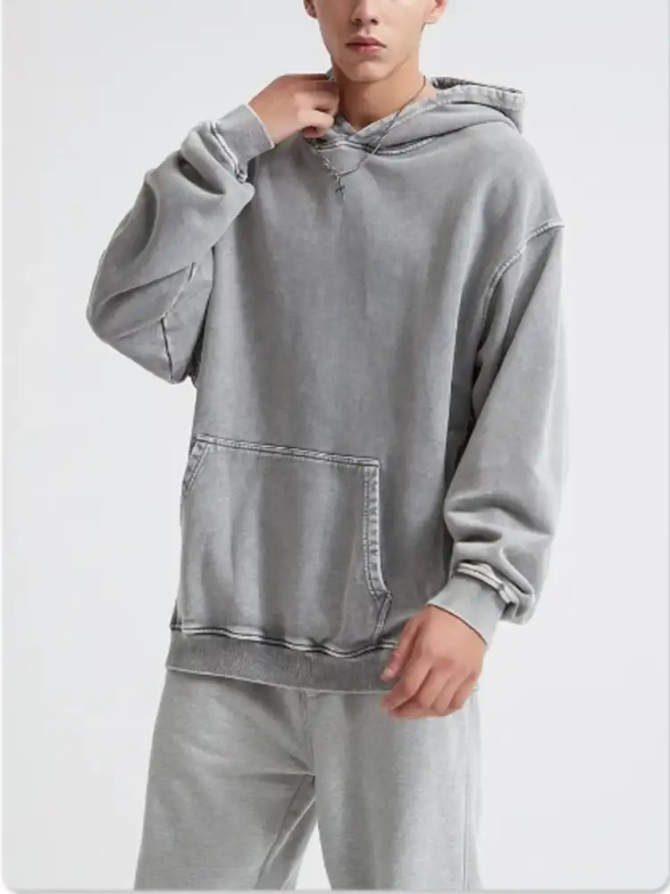 Men’s Kangaroo Pocket Long Sleeve Hoodie