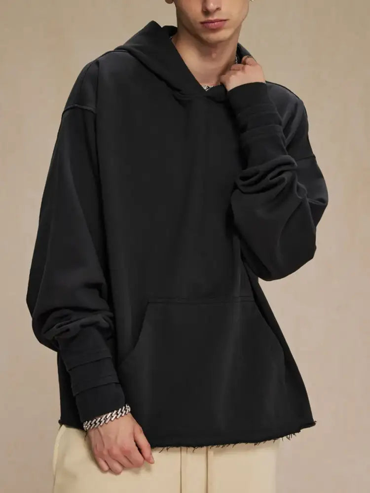 Men’s Kangaroo Pocket Long Sleeve Hoodie