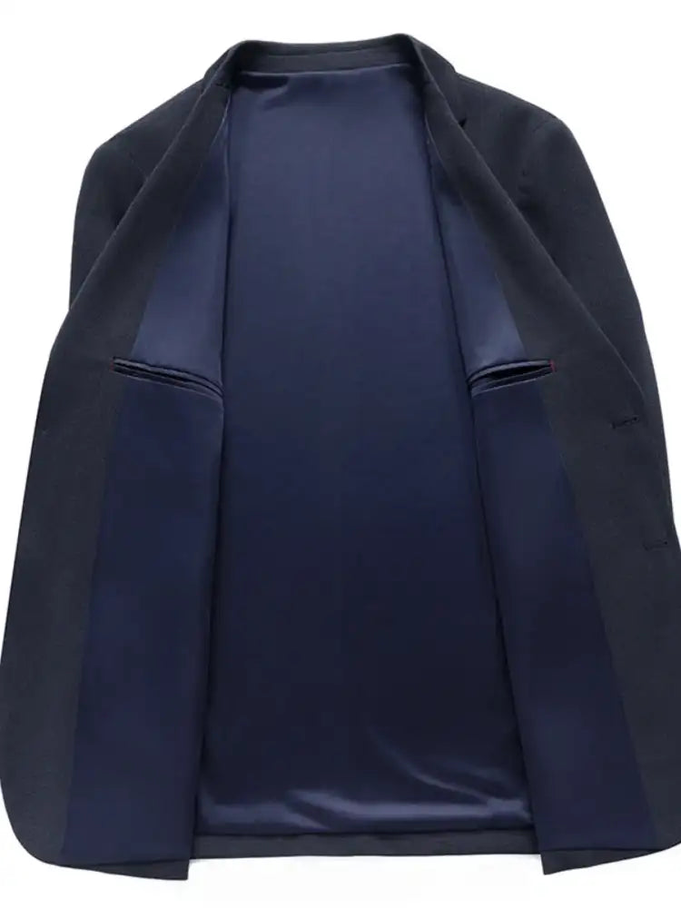 Men’s Lapel Collar Long Sleeve Blazer