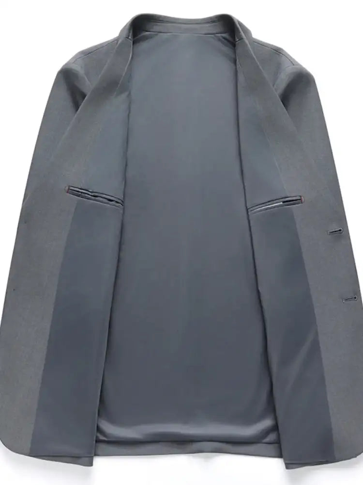 Men’s Lapel Collar Long Sleeve Blazer