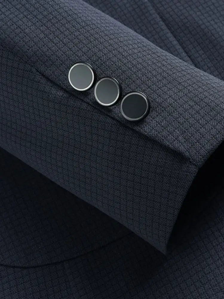 Men’s Lapel Collar Long Sleeve Blazer