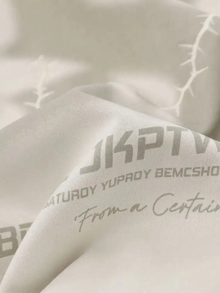 Men’s Letter Graphic Track Jacket with Contrast Trim