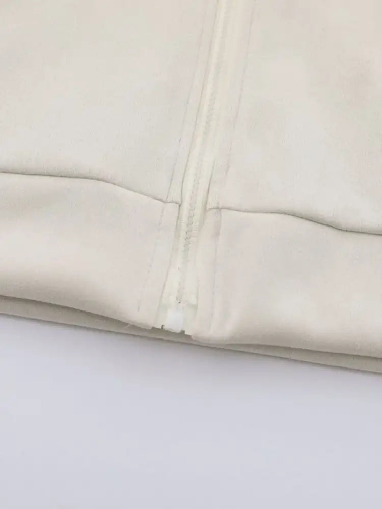 Men’s Letter Graphic Track Jacket with Contrast Trim