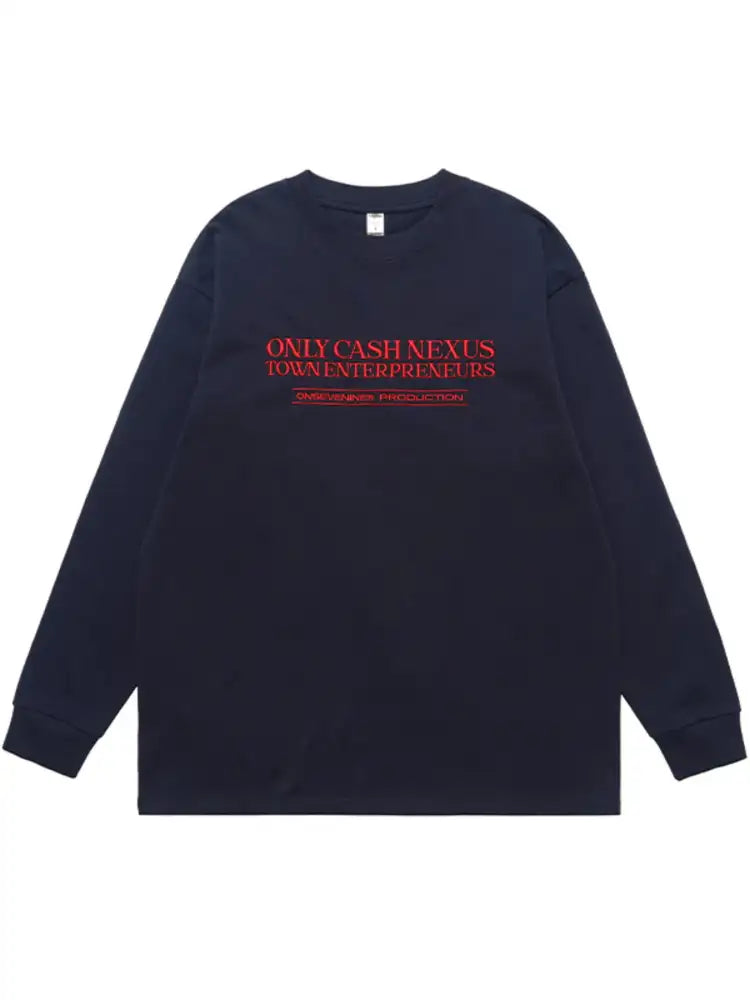 Men’s Letter Long Sleeve T-Shirt