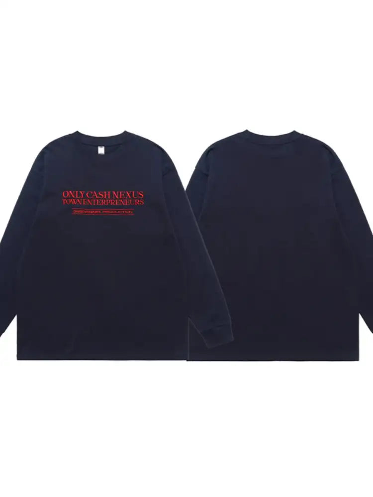 Men’s Letter Long Sleeve T-Shirt