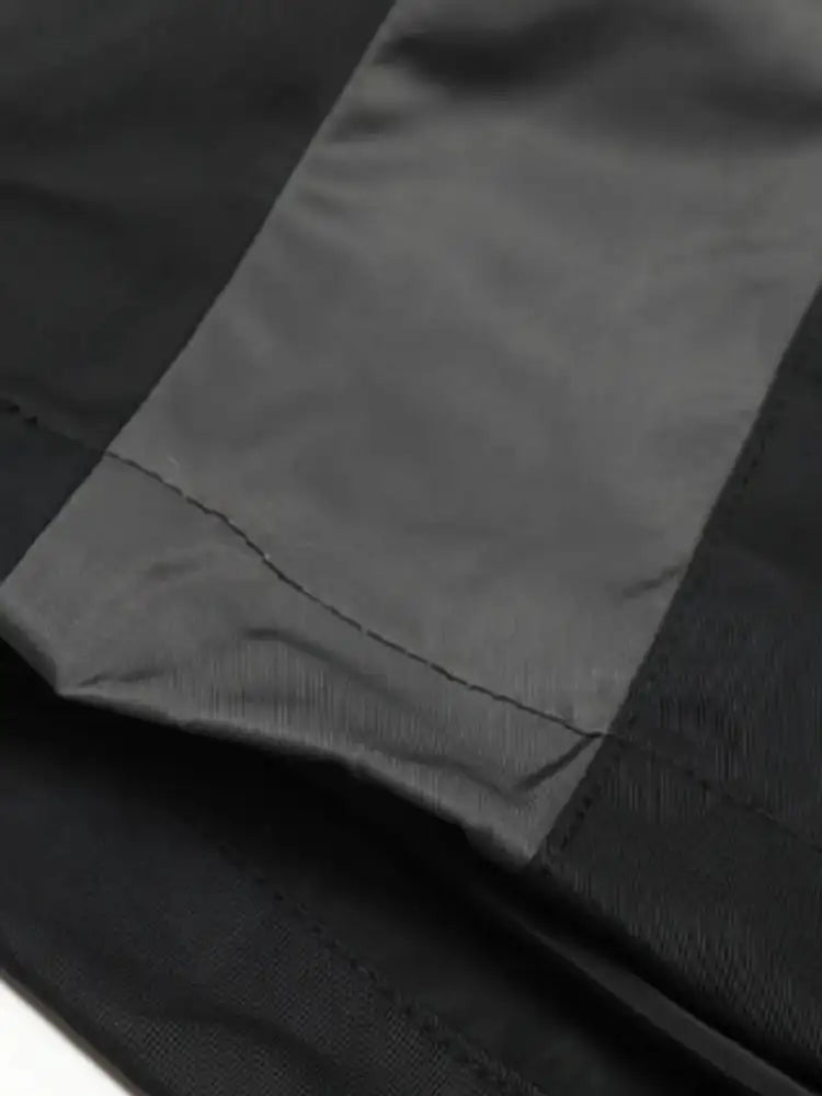 Men’s Letter Zip Up Hooded Windbreaker Jacket