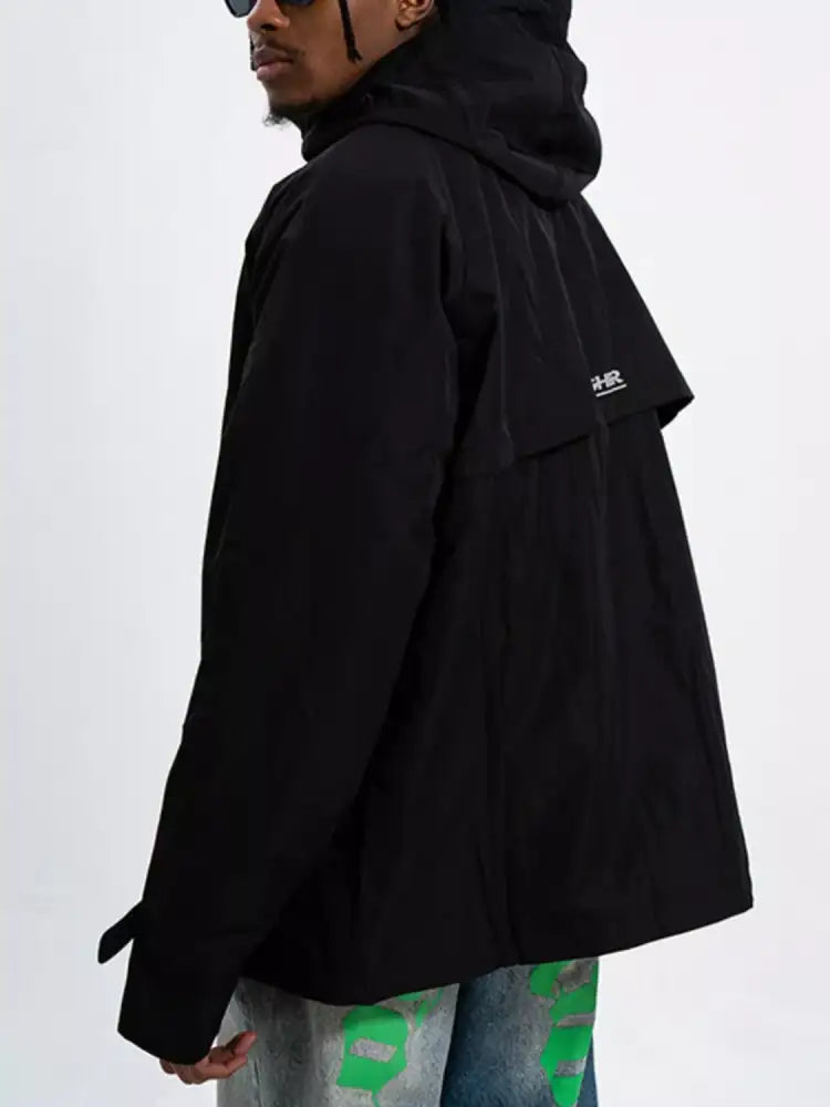 Men’s Long Sleeve Hooded Windbreaker Jacket