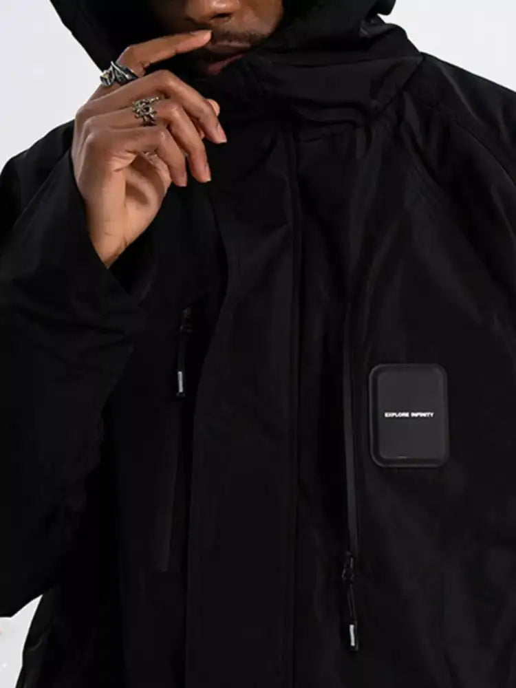 Men’s Long Sleeve Hooded Windbreaker Jacket