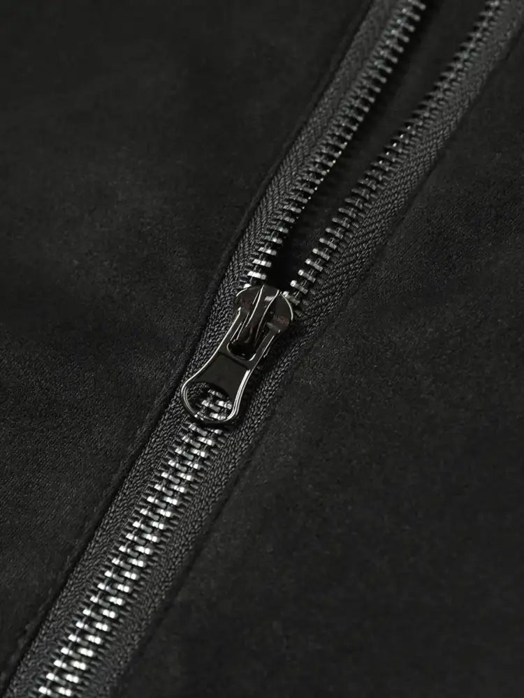 Men’s Long Sleeve Hooded Zip-Up Jacket