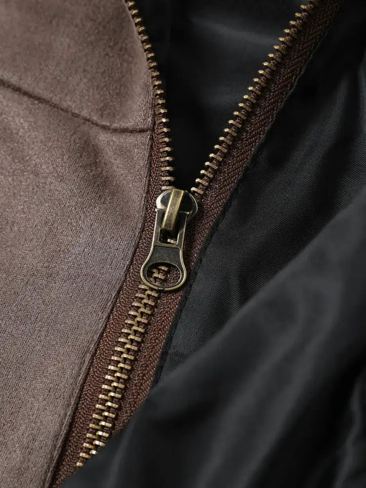 Men’s Long Sleeve Hooded Zip-Up Jacket