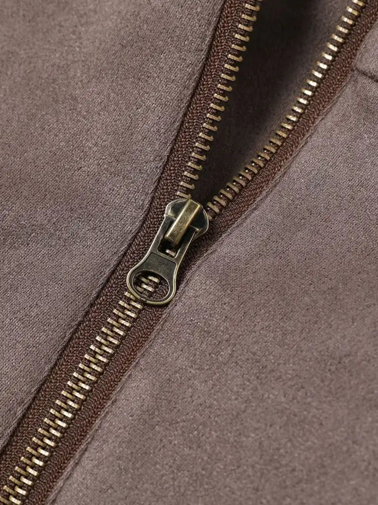 Men’s Long Sleeve Hooded Zip-Up Jacket