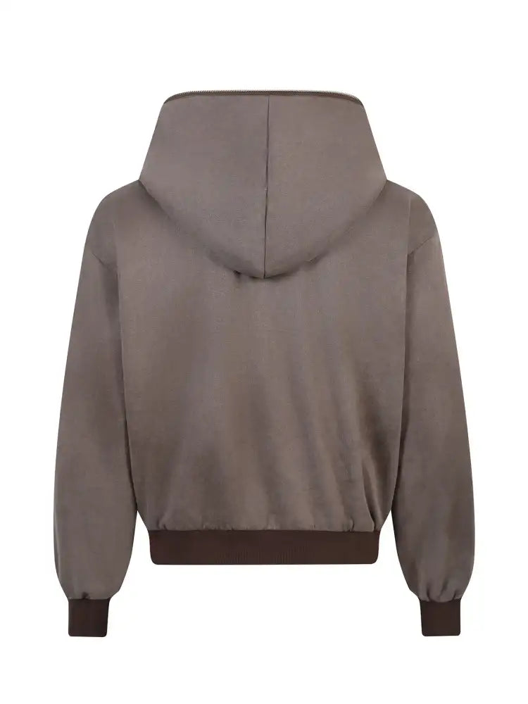 Men’s Long Sleeve Hooded Zip-Up Jacket