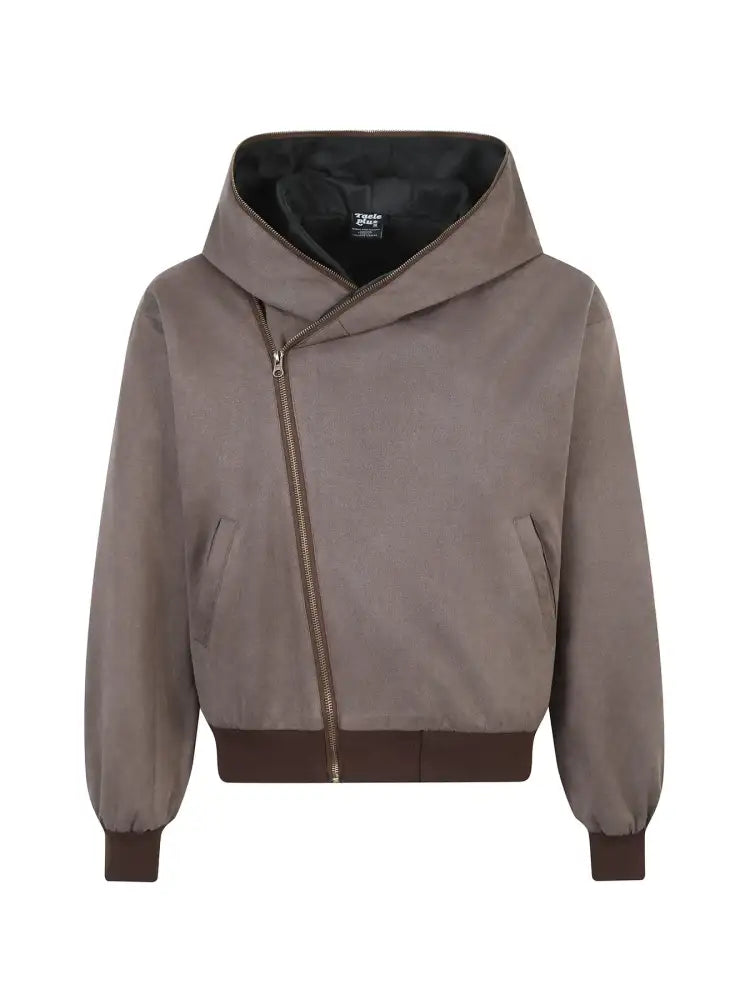 Men’s Long Sleeve Hooded Zip-Up Jacket