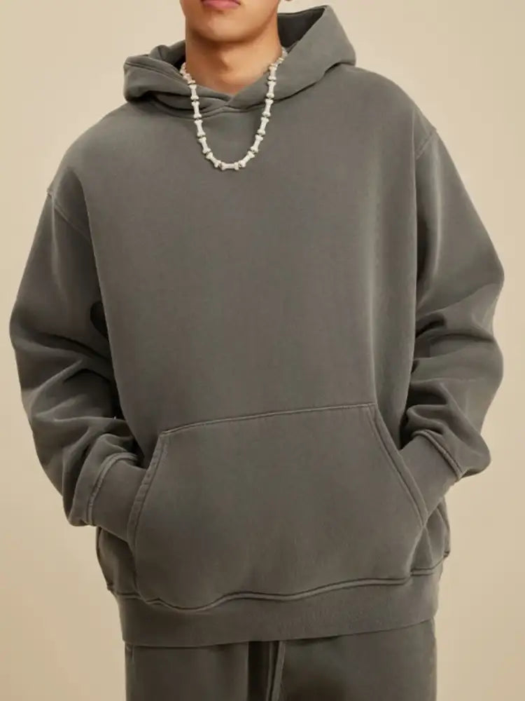 Men’s Long Sleeve Hoodie with Kangaroo Pocket