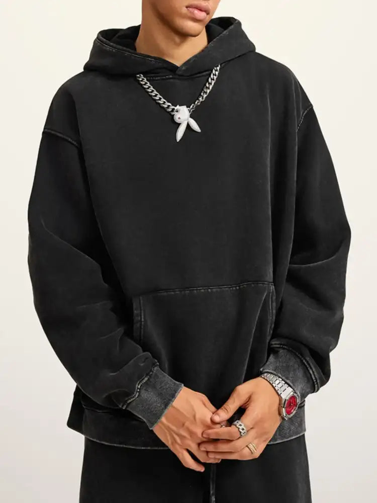 Men’s Long Sleeve Hoodie with Kangaroo Pocket