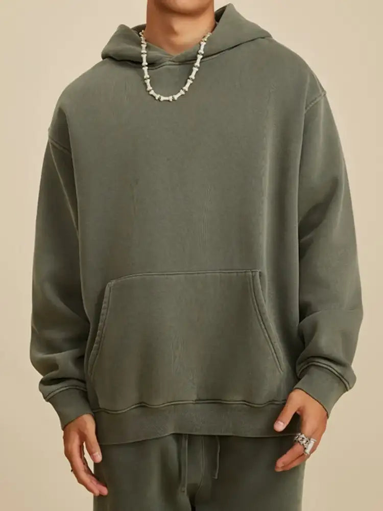 Men’s Long Sleeve Hoodie with Kangaroo Pocket