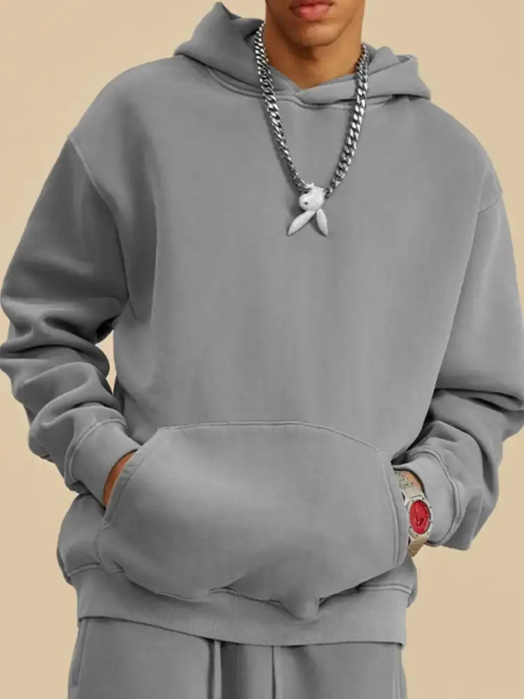 Men’s Long Sleeve Hoodie with Kangaroo Pocket