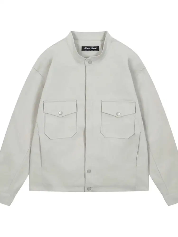 Men’s Long Sleeve Jacket with Chest Pockets