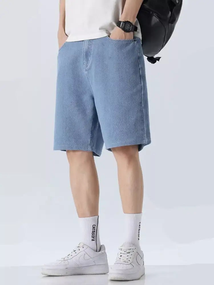 Men’s Loose Fit Denim Shorts