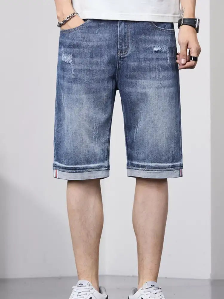 Men’s Loose Fit Denim Shorts