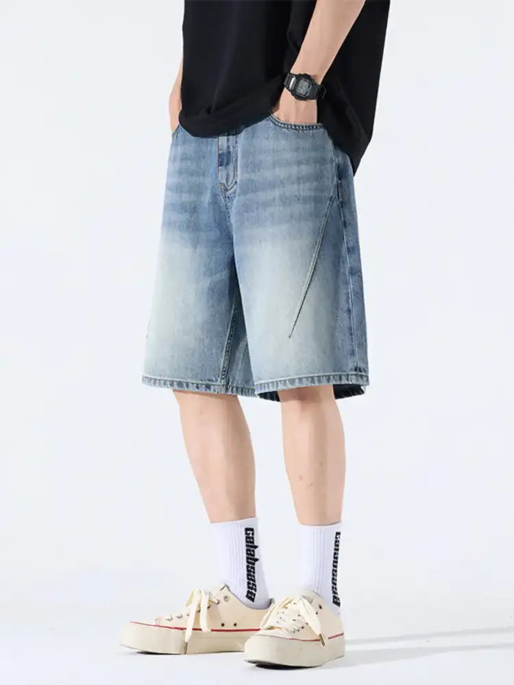 Men’s Loose Fit Denim Shorts
