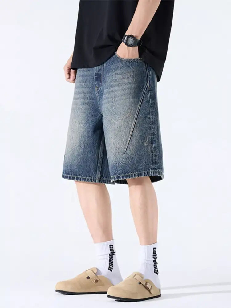 Men’s Loose Fit Denim Shorts