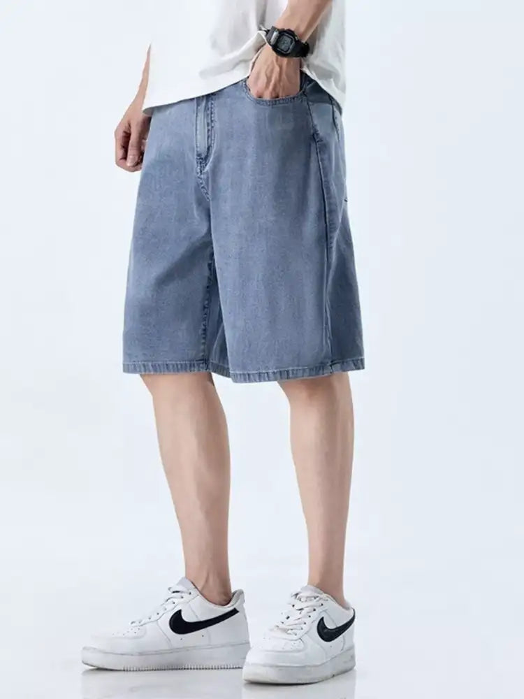 Men’s Loose Fit Denim Shorts