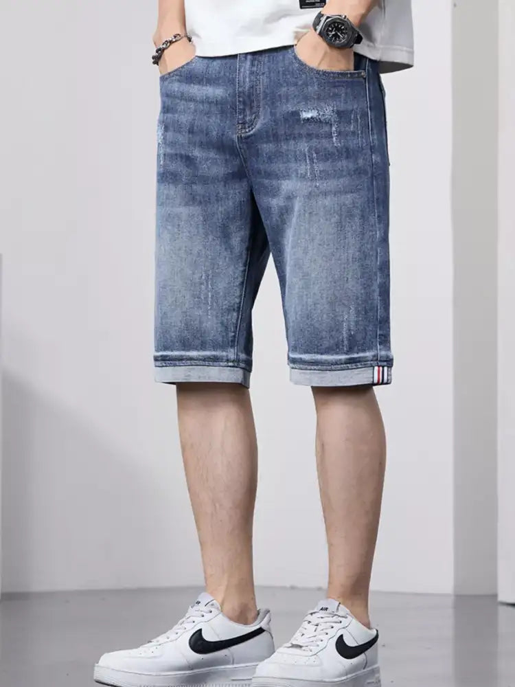 Men’s Loose Fit Denim Shorts
