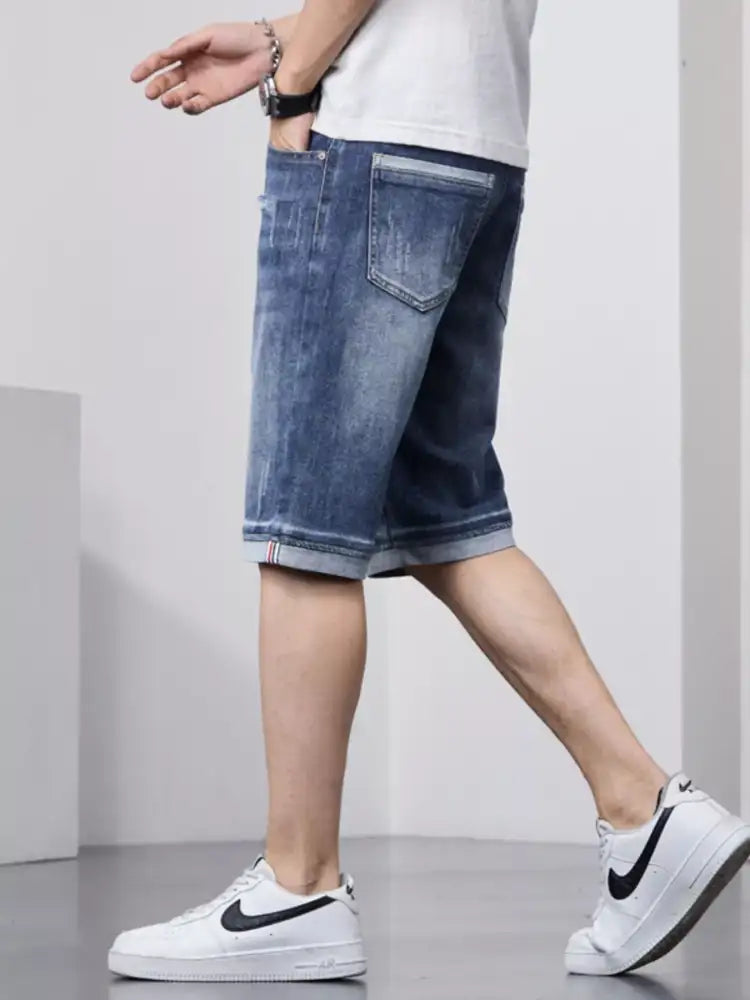 Men’s Loose Fit Denim Shorts