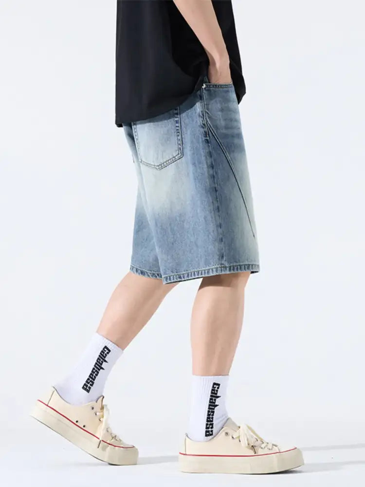 Men’s Loose Fit Denim Shorts