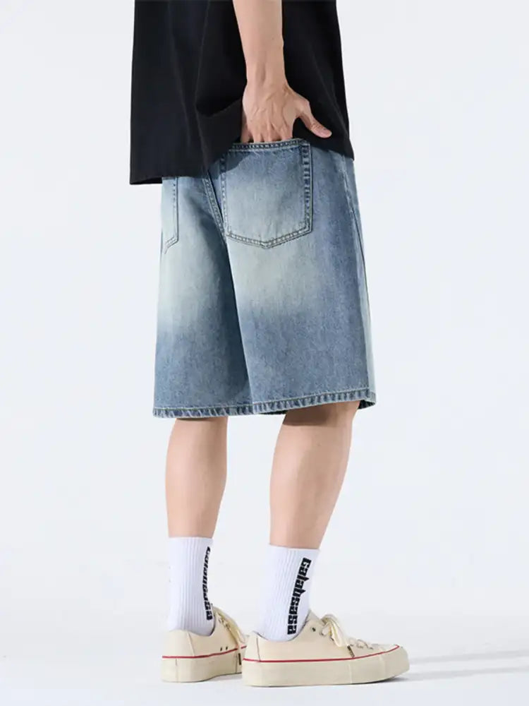 Men’s Loose Fit Denim Shorts
