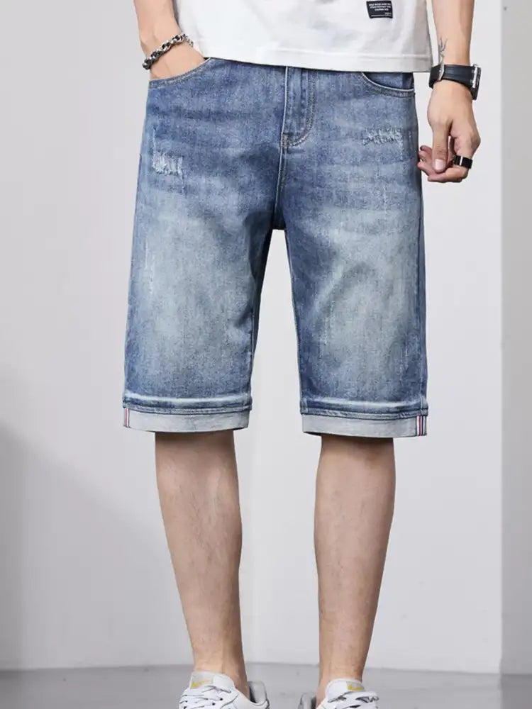 Men’s Loose Fit Denim Shorts