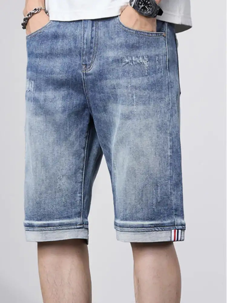Men’s Loose Fit Denim Shorts