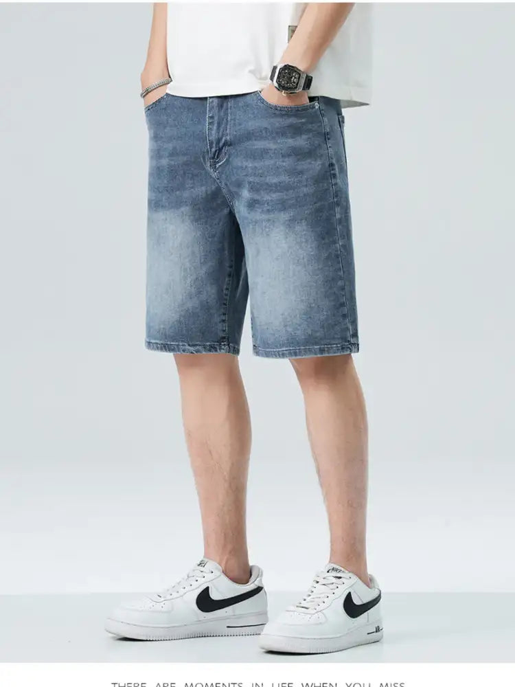 Men’s Loose Fit Denim Shorts