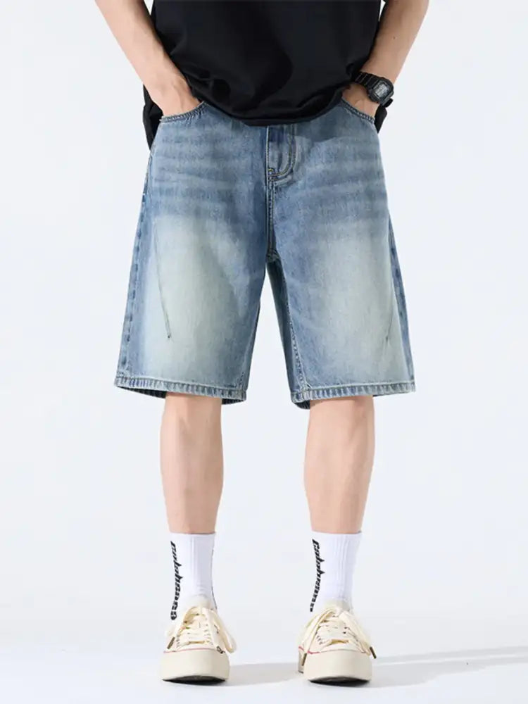 Men’s Loose Fit Denim Shorts