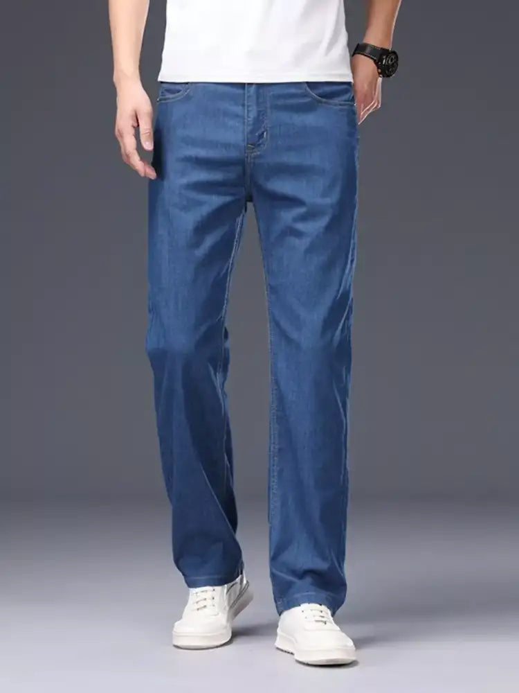Men’s Loose Fit Jeans with Pockets