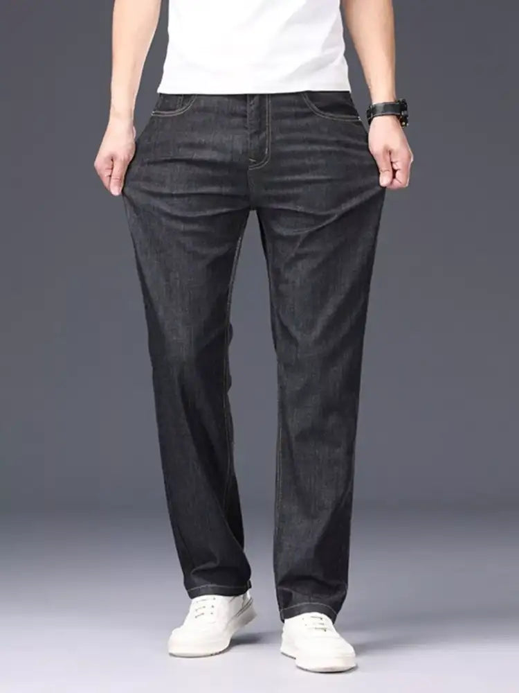 Men’s Loose Fit Jeans with Pockets