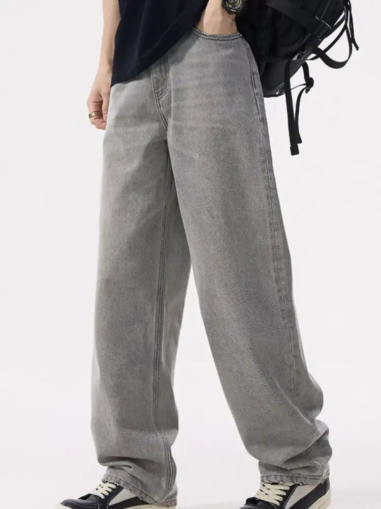 Men’s Loose Fit Wash Jeans