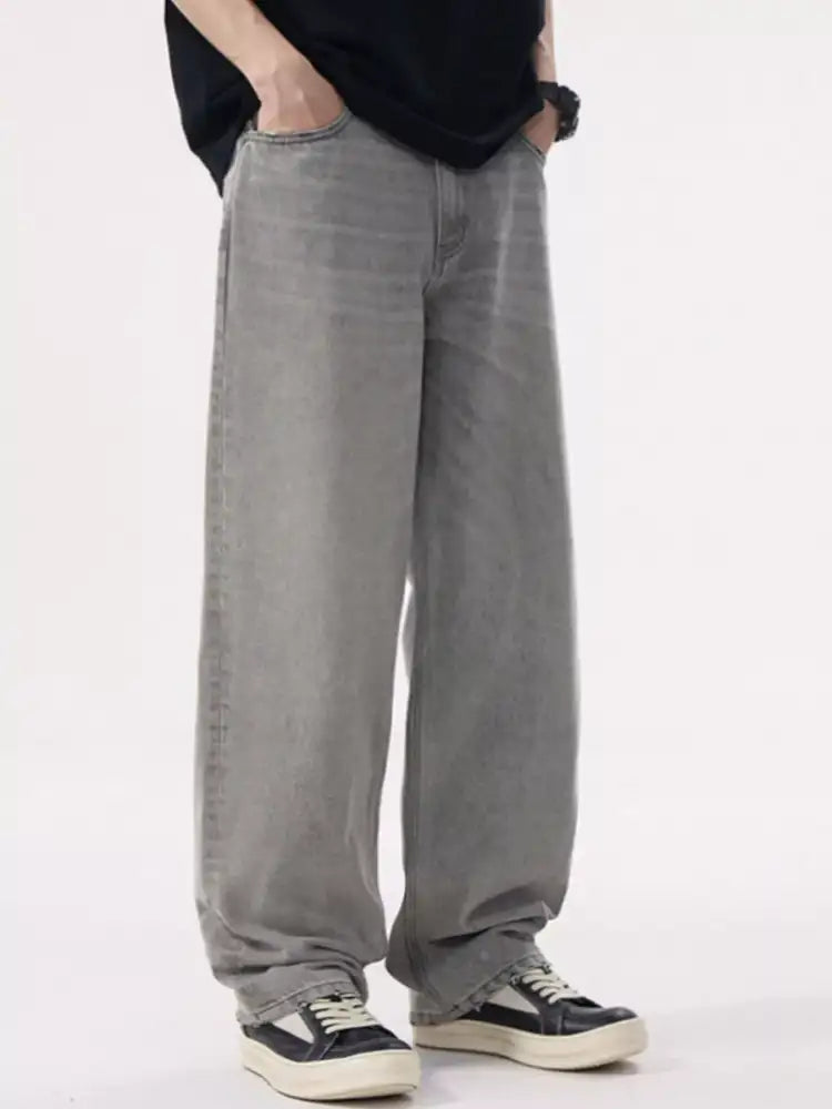 Men’s Loose Fit Wash Jeans