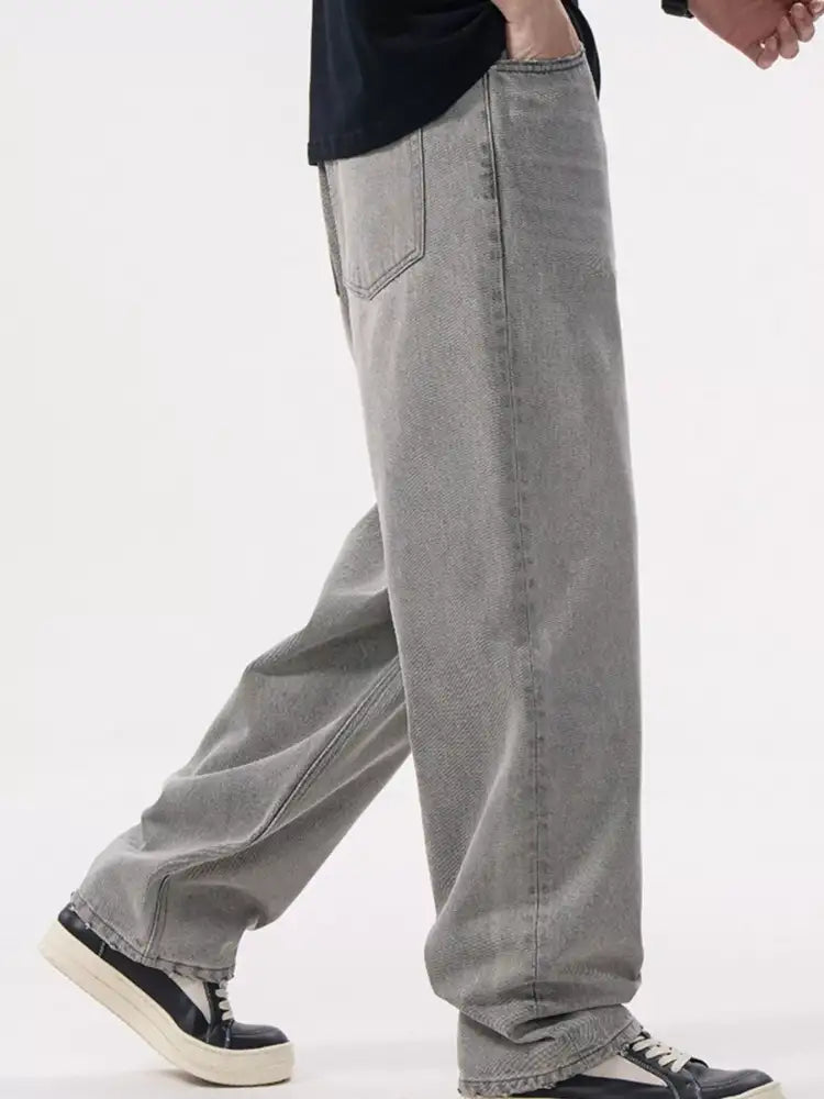 Men’s Loose Fit Wash Jeans