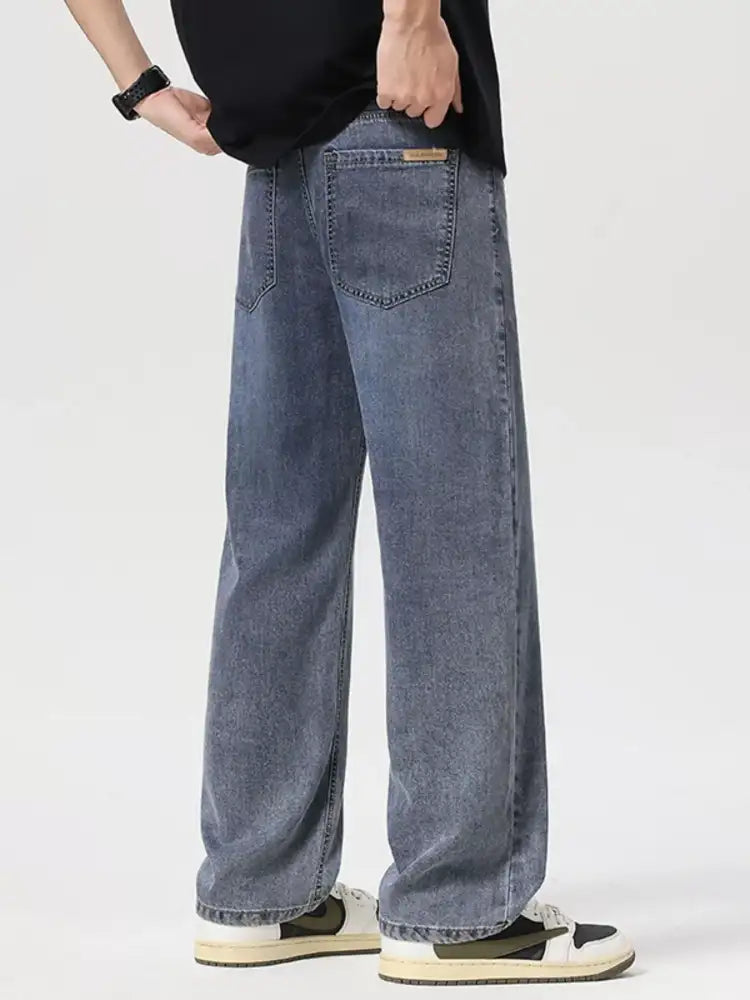 Men’s Loose Fit Wash Jeans