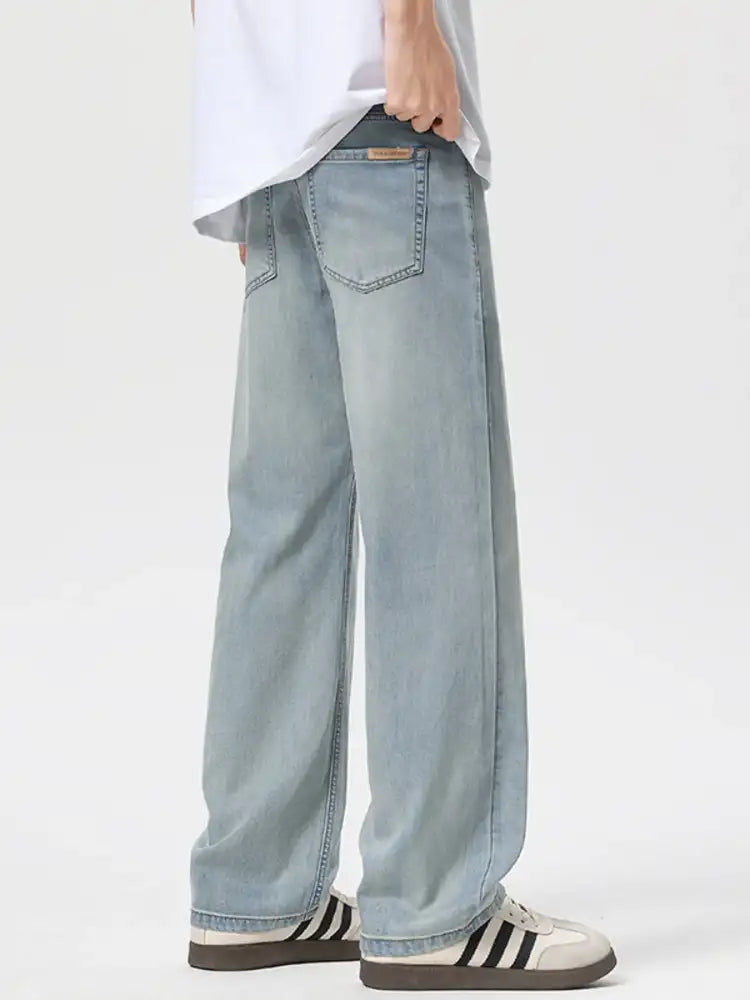 Men’s Loose Fit Wash Jeans