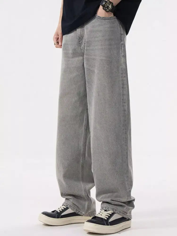 Men’s Loose Fit Wash Jeans